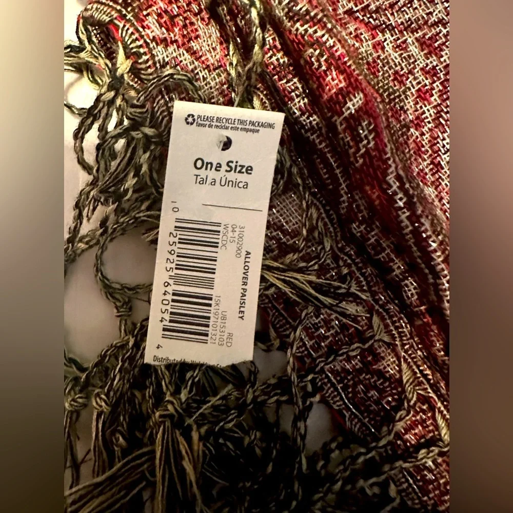 Paisley  shimmer scarf